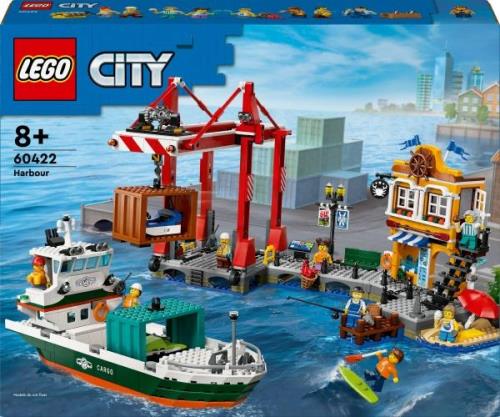 LEGO City 60422 Hafen mit Frachtschiff