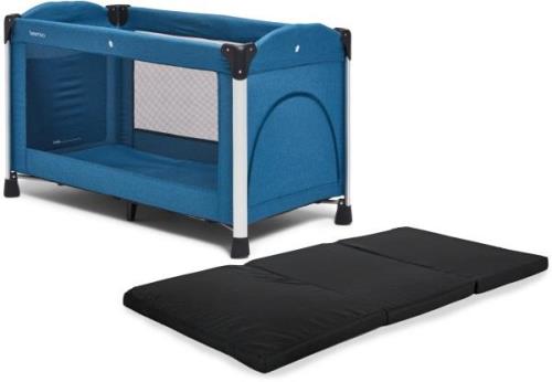 Beemoo CARE Excellence Reisebett inkl. Matratze, Blue Ashes/Black