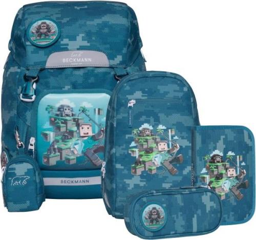 Beckmann Classic Kinder Rucksackset 22L, Jungle Game