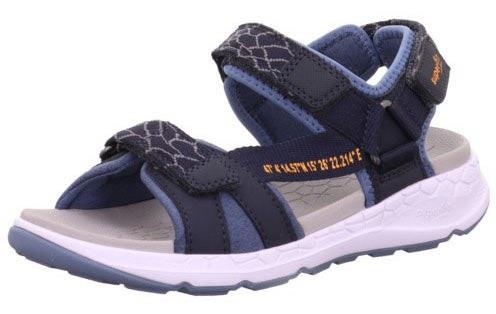 Superfit Criss Cross Kinder Sandalen, Blau/Orange, 34