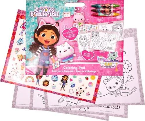 Gabby's Dollhouse Malbuch mit Aufkleber