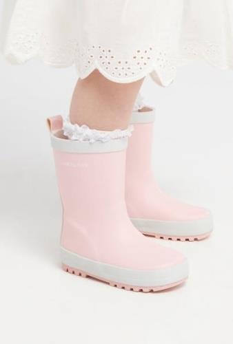 Nordbjørn Vinga Gummistiefel, Rosa/Weiß, 25, Kindergummistiefel, Kinde...