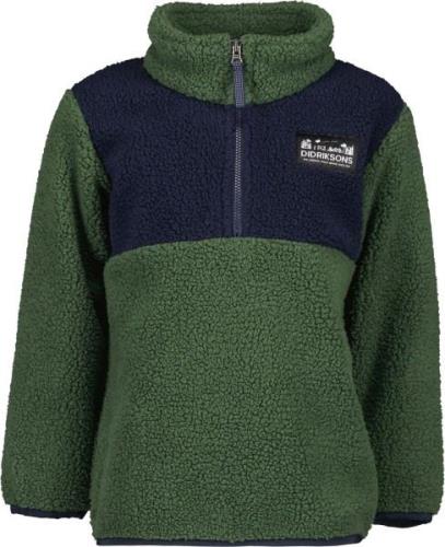 Didriksons Gosig Teddyfleece-Pulli, Pine Green, 80