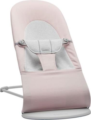 BabyBjörn Balance Soft Babywippe Gewebt Jersey-Stoff, Hellrosa/Grau