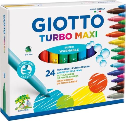 Giotto Turbo Maxi Filzstifte 24er-Pack