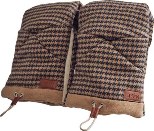 Najell Kinderwagen Handwärmer, Houndstooth Beige