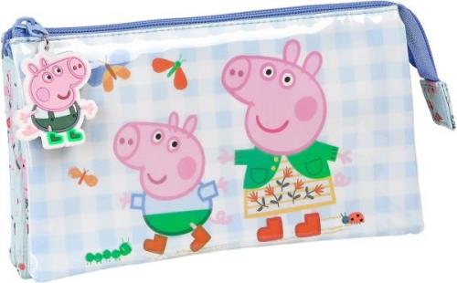 Peppa Wutz Urban Farmer Federmäppchen Trippel, Blue