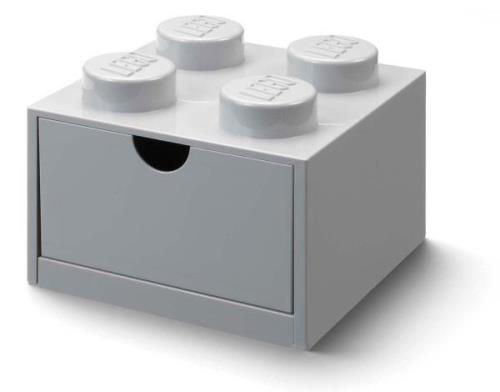 LEGO Aufbewahrungsbox mit Schublade 4, Grau