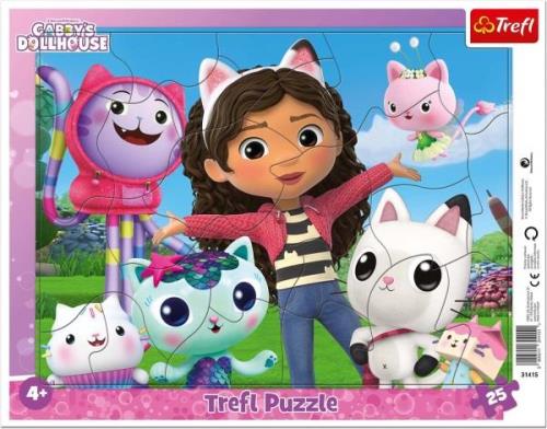 Trefl Gabby's Dollhouse Rahmenpuzzle 25 Teile