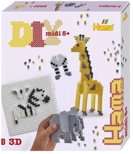 Hama Midi Geschenkbox 3D Safari 2500 Teile