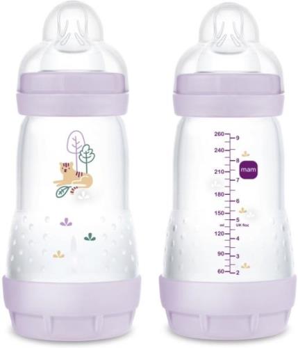 MAM Easy Start Babyflasche Anti-Kolik 260 ml 2er-Pack, Lila