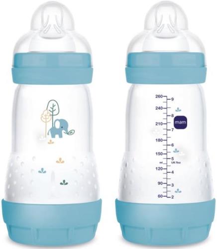 MAM Easy Start Babyflasche Anti-Kolik 260 ml, Blau