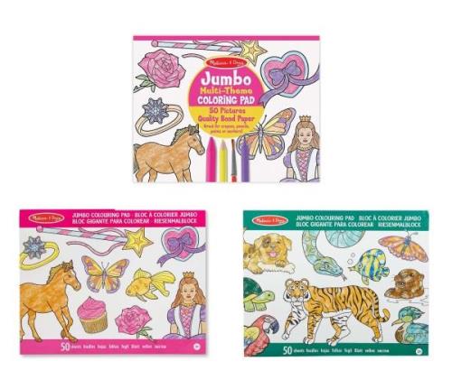 Melissa &  Doug Riesen-Malblock Set - Prinzessin, Tiere und Multi-Them...