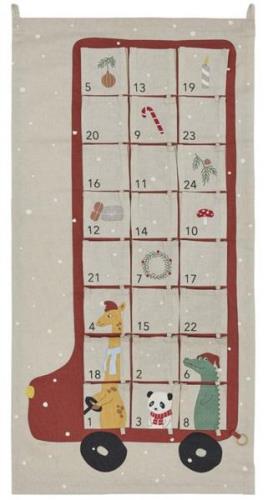 OYOY Bus Adventskalender, Clay/Red