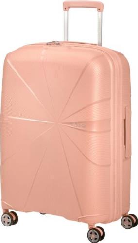 American Tourister StarVibe Spinner Koffer 70-77L, Metallic Peach